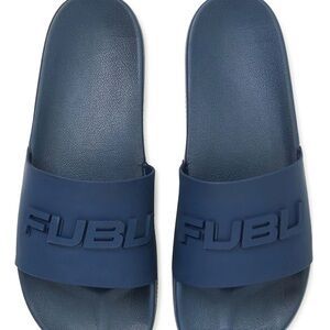 FUBU Men's Deep Blue Slide Sandals